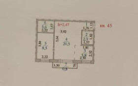 Продажа 2-комнатной квартиры, 43.2 м, Алтынсарина, дом 6